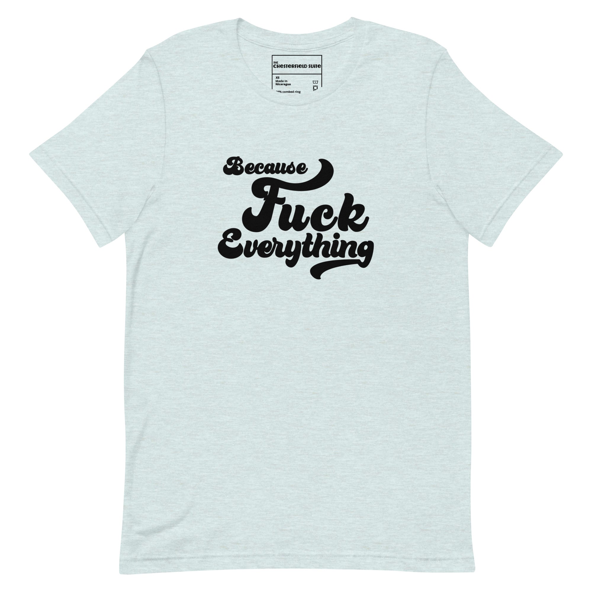 B.F.E. Because Fuck Everything t-shirt in mint green