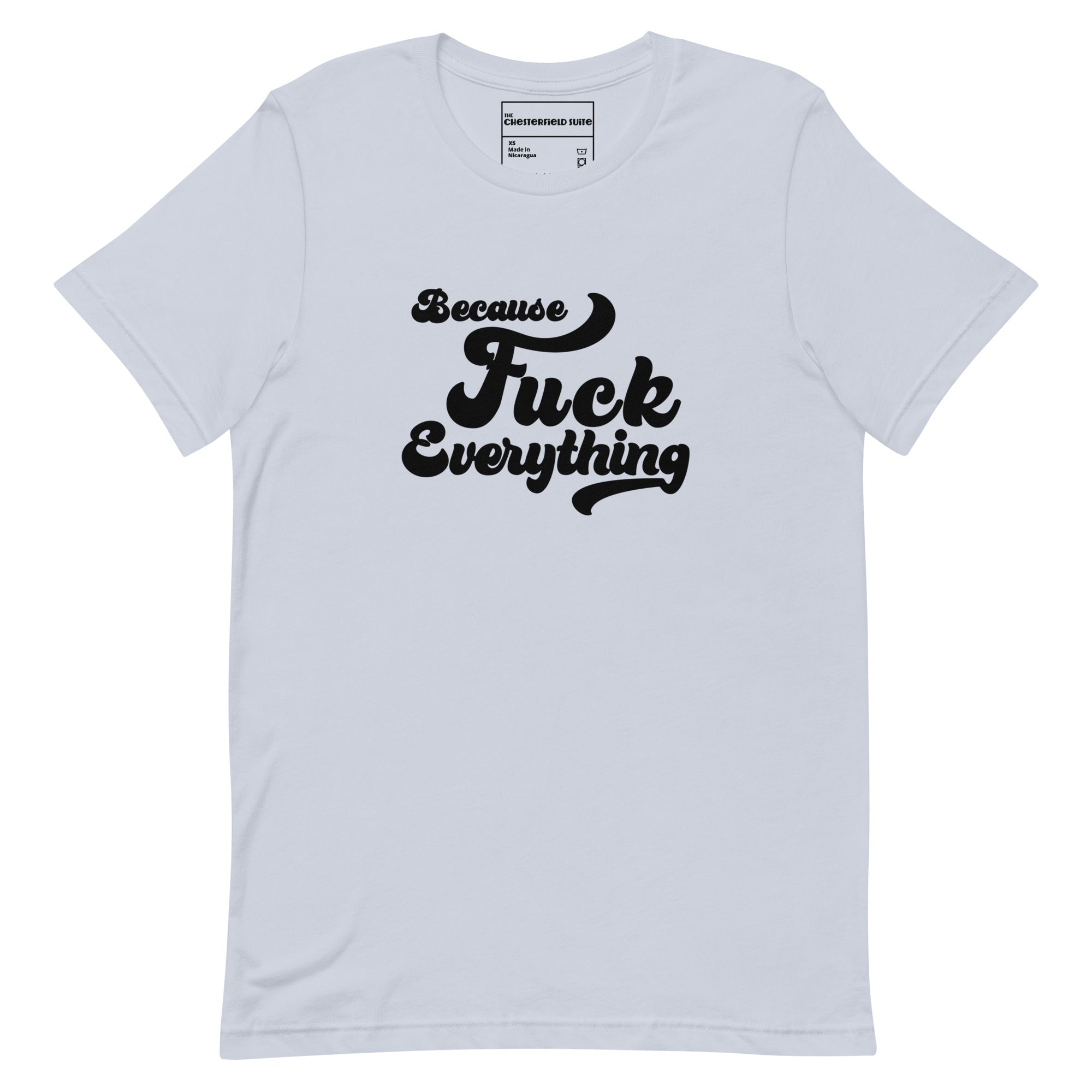 B.F.E. Because Fuck Everything t-shirt in light blue