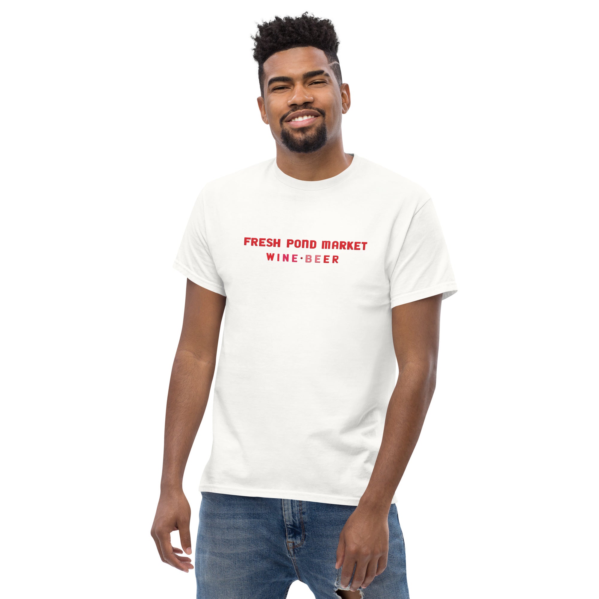 Fresh Pond Market T-Shirt, Huron Village Cambridge MA Nostalgia Tee