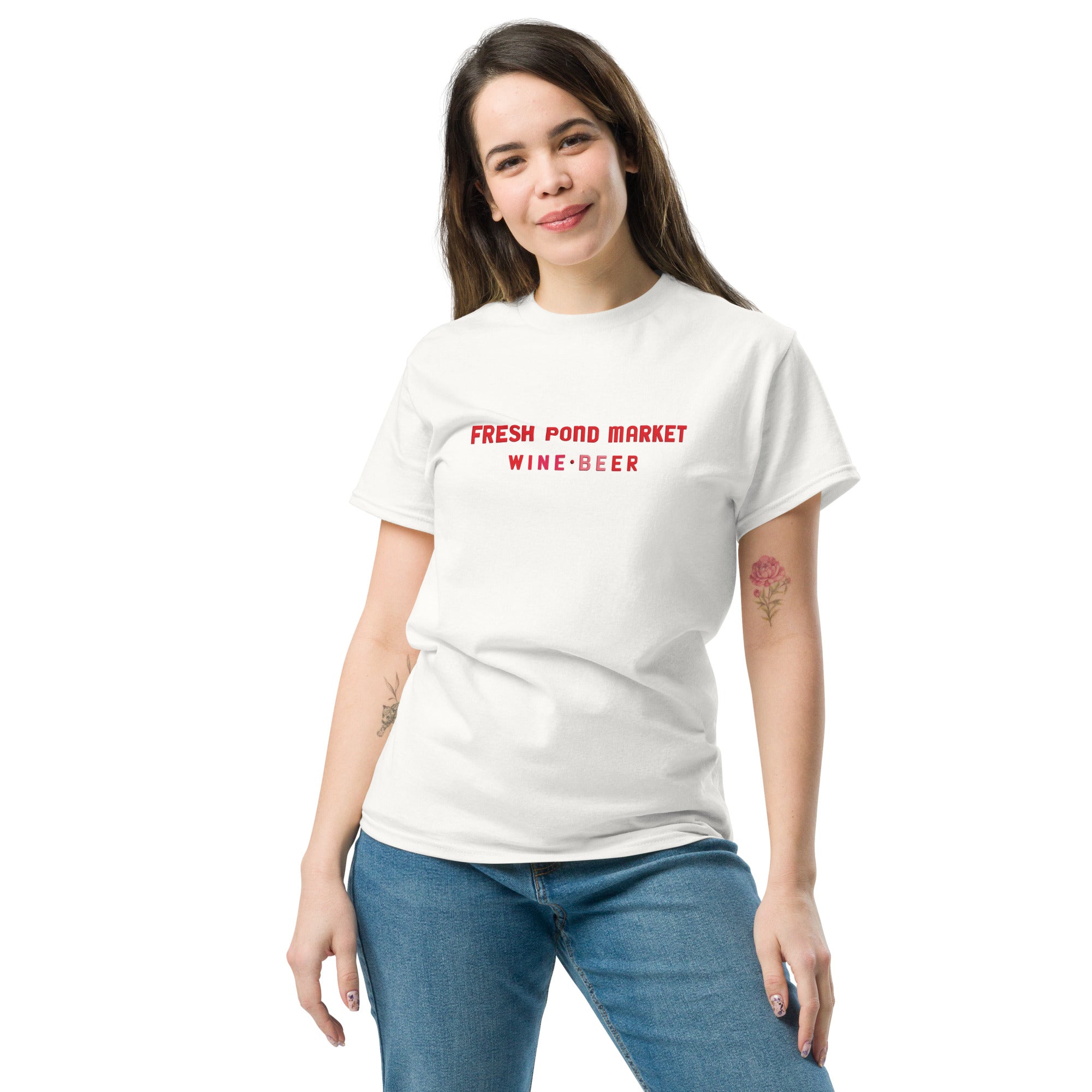 Fresh Pond Market T-Shirt, Huron Village Cambridge MA Nostalgia Tee
